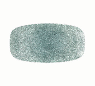 RAKU - TOPAZ BLUE - CHEFS' OBLONG PLATE - 29.8CM X 15.3CM (12 UNITS)