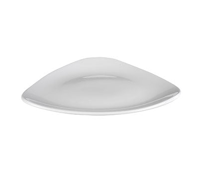 LOTUS - WHITE - TRIANGLE PLATE - 23CM (12 UNITS)