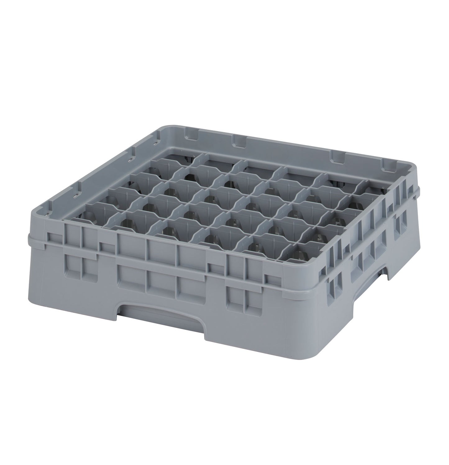 36 COMPARTMENT GLASSRACK 50CM X 50CM GREY - 14.3CM H