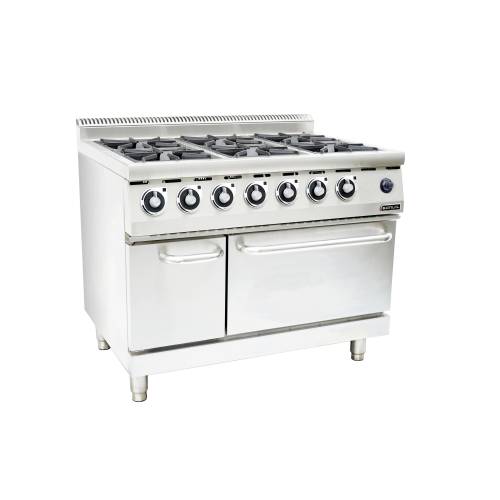 GAS STOVE WITH GAS OVEN ANVIL - 6 BURNER