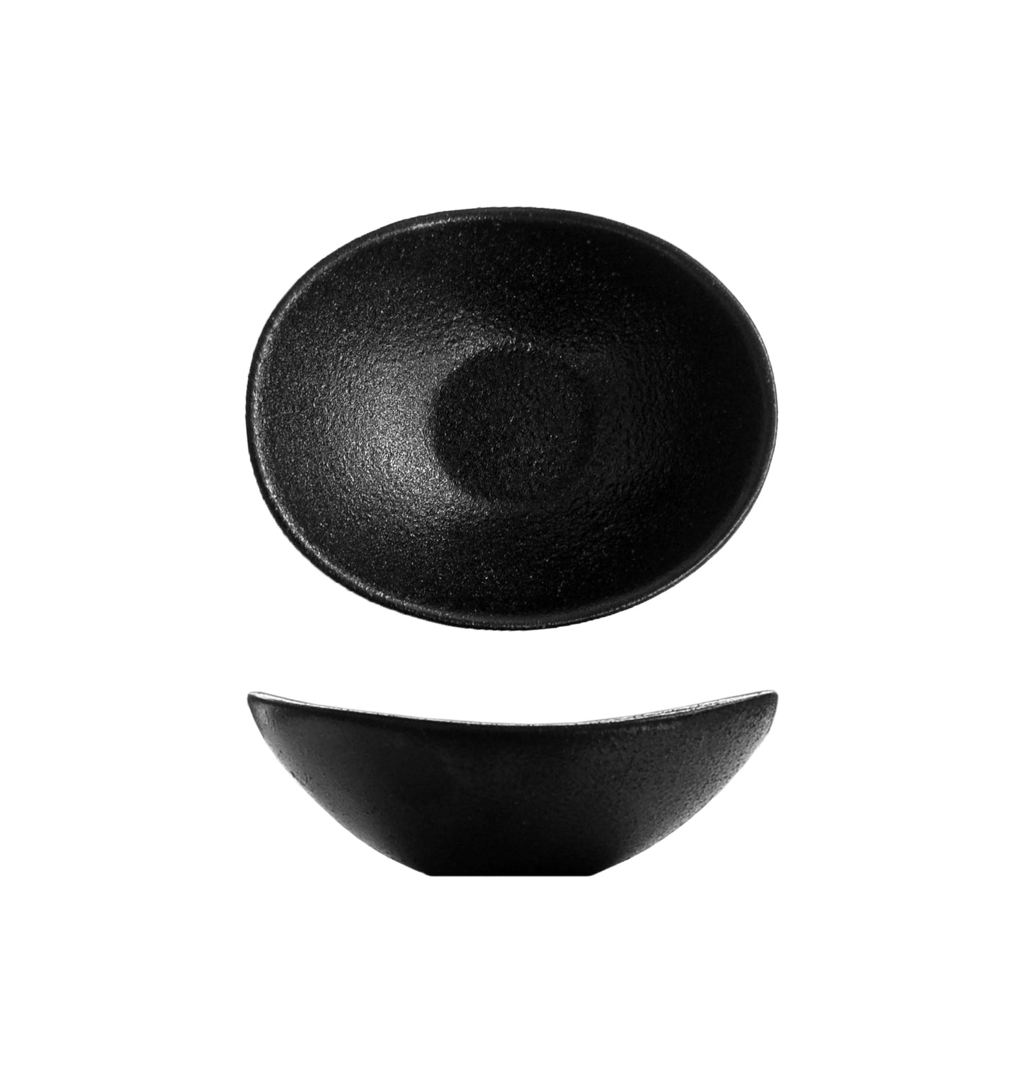 TEMPEST - BLACK - OVAL SAUCE DISH - 10CM - 80ML (24 UNITS)