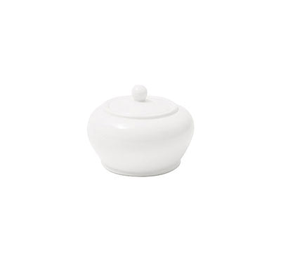 PRIMA - WHITE - SUGAR BOWL WITH LID -200ML (12 UNITS)