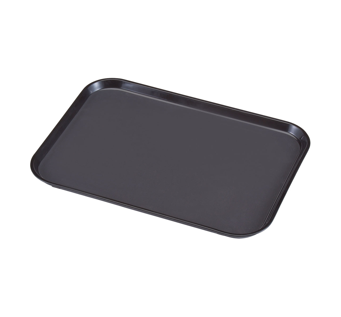 FIBERGLASS SMOOTH TRAY 27CM W X 35CM L - BLACK