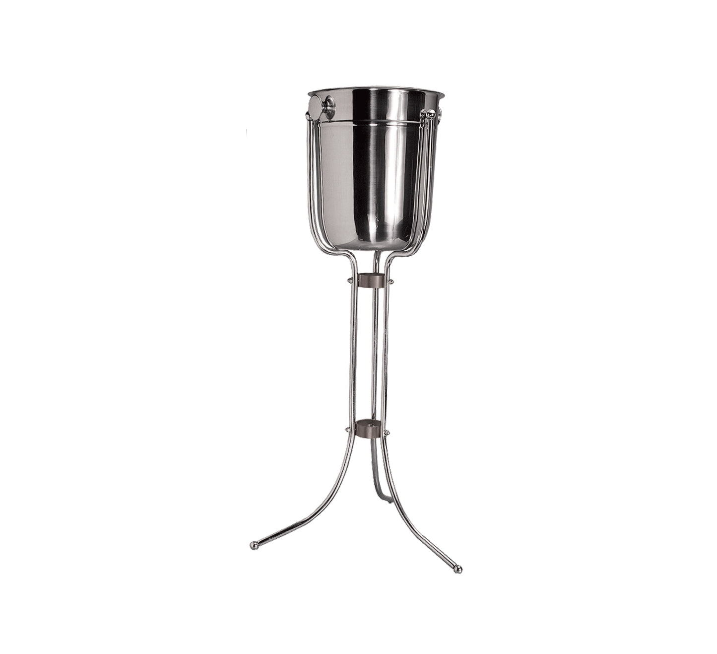 ICE BUCKET STAND -CHROME PLATED - FLOOR STANDING 715MM