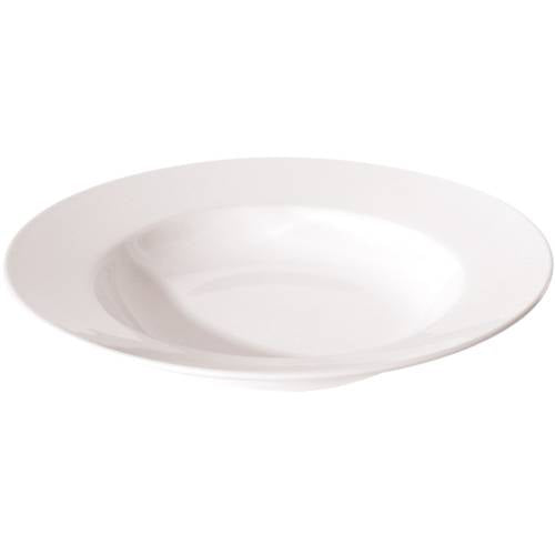 NEW BONE - WHITE - ROUND RIM SOUP PLATE - 27CM - 420ML (12 UNITS)