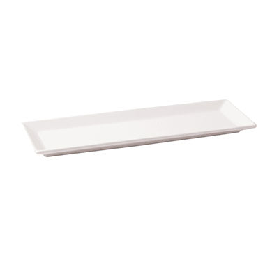 NEW BONE - WHITE - CANAPE TRAY/AMUSE BOUCH TRAY - 31CM X 10CM (12 UNITS)