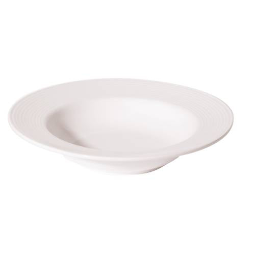 LINE - WHITE - RIM SOUP PLATE - 26.5CM (12 UNITS)