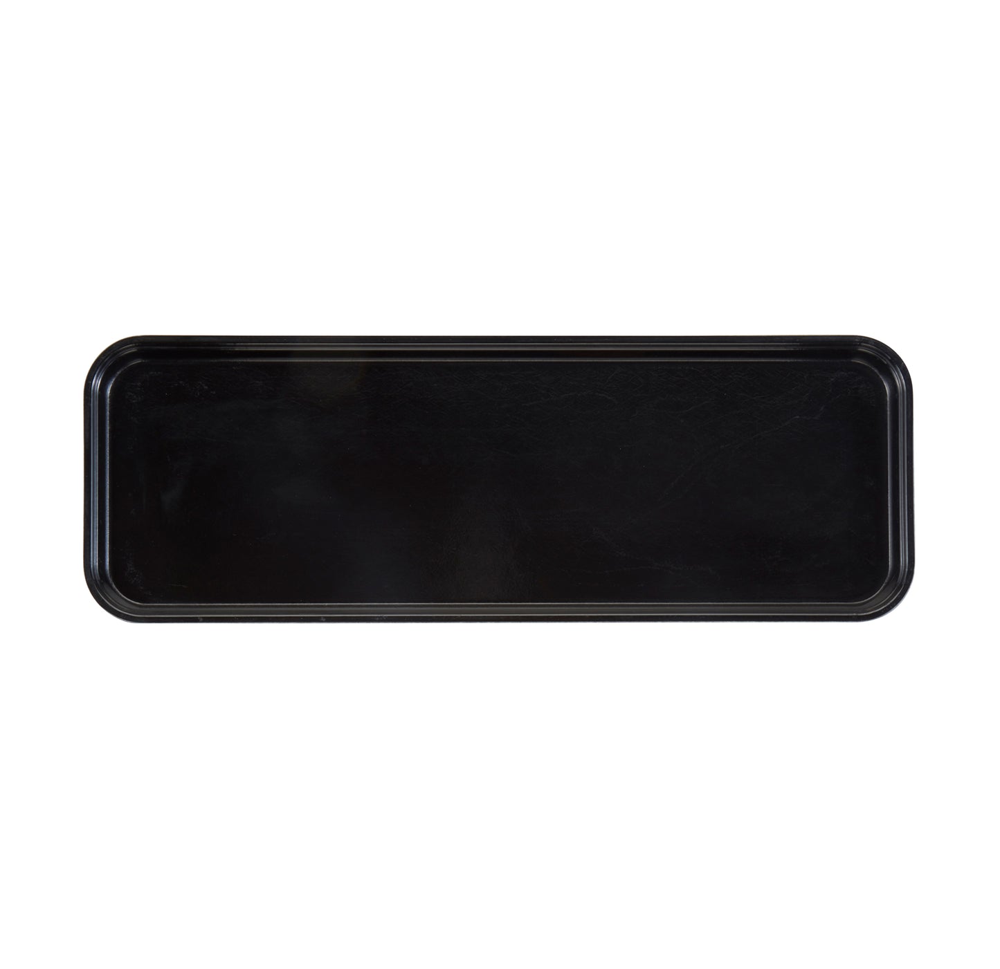 MARKET TRAY FIBERGLASS BLACK 22.5CM W 64.9CM L 2.5CM H