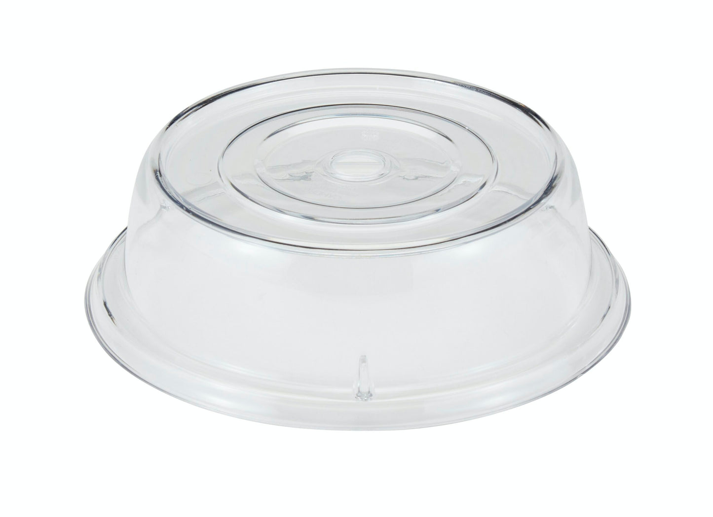 POLYCARBONATE PLATE COVER CLEAR 26.2CM DIAMETER - 7CM H