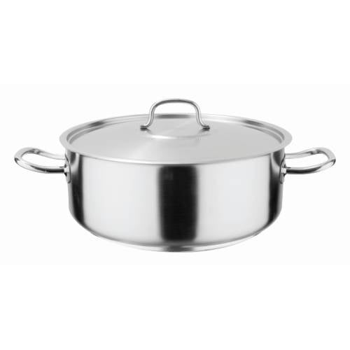 POT S/STEEL LOW CASSEROLE - 4LT