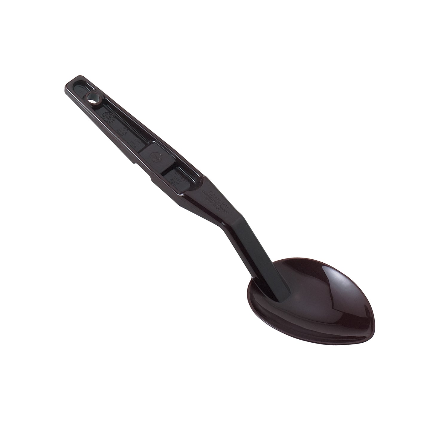 POLYCARBONATE SOLID SPOON BLACK 28CM L