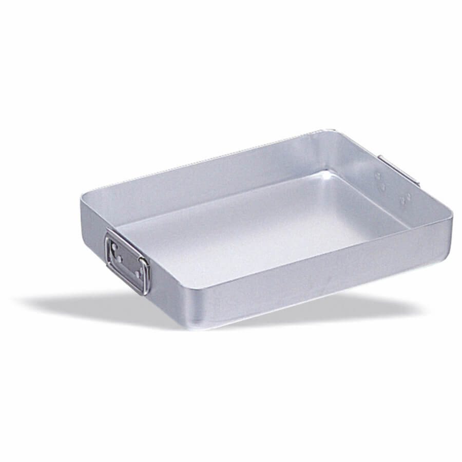ROASTING PAN ALUMINIUM - 400MM X 300MM (FOLDING HANDLES)