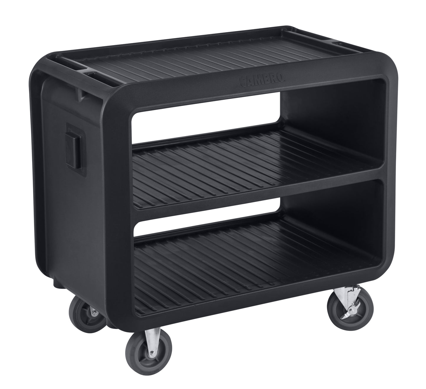 SERVICE CART PRO HEAVY DUTY 2 TIER 105CM L X 60CM W X 94CM H BLACK