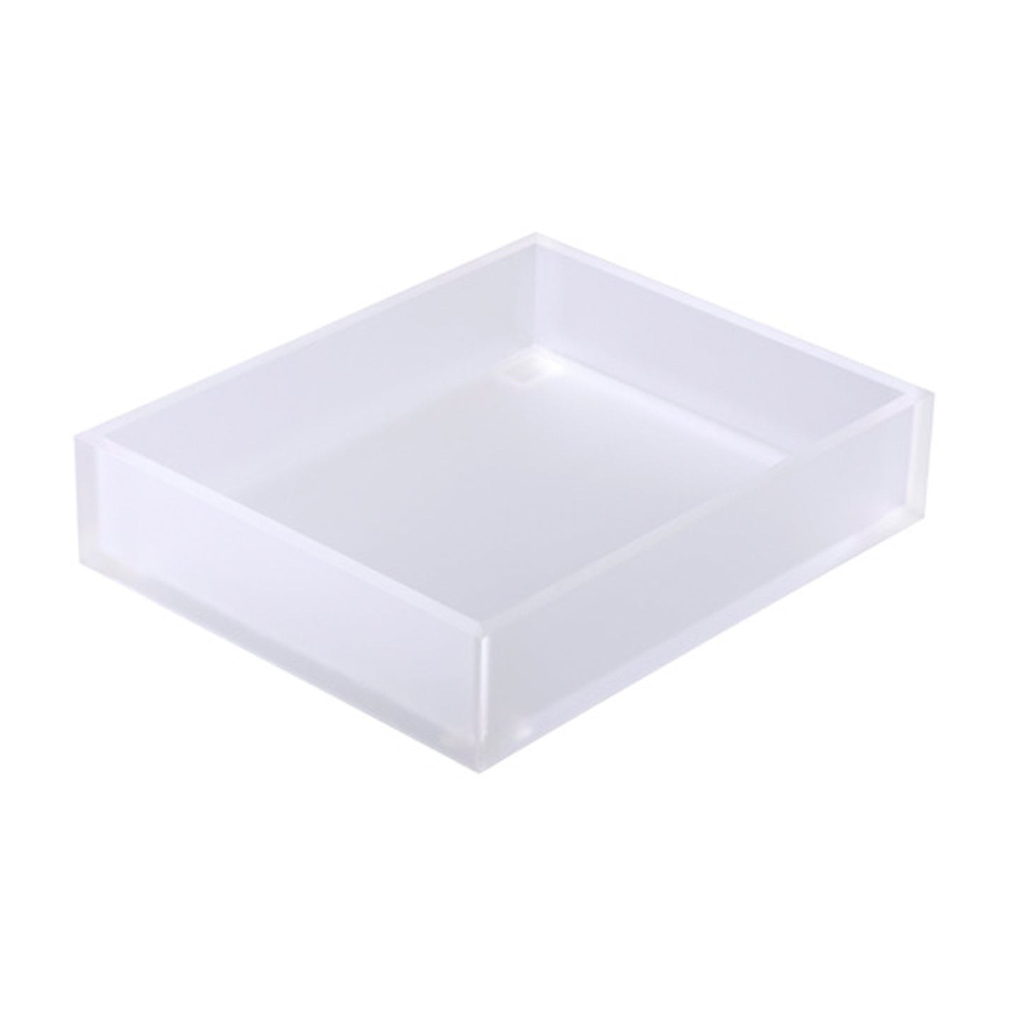 LUCITE TRAY - T COLLECTION - ICE WHITE - 325MM X 265MM X 75MM