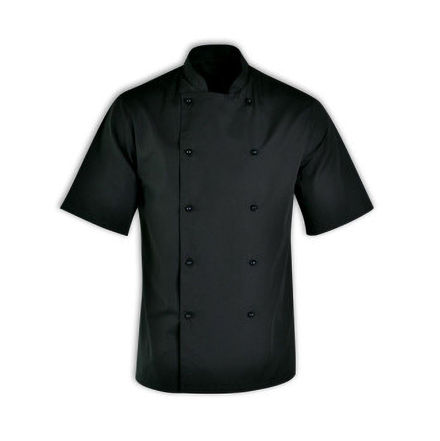 CHEFS UNIFORM JACKET BASIC SHORT - BLACK - X SMALL