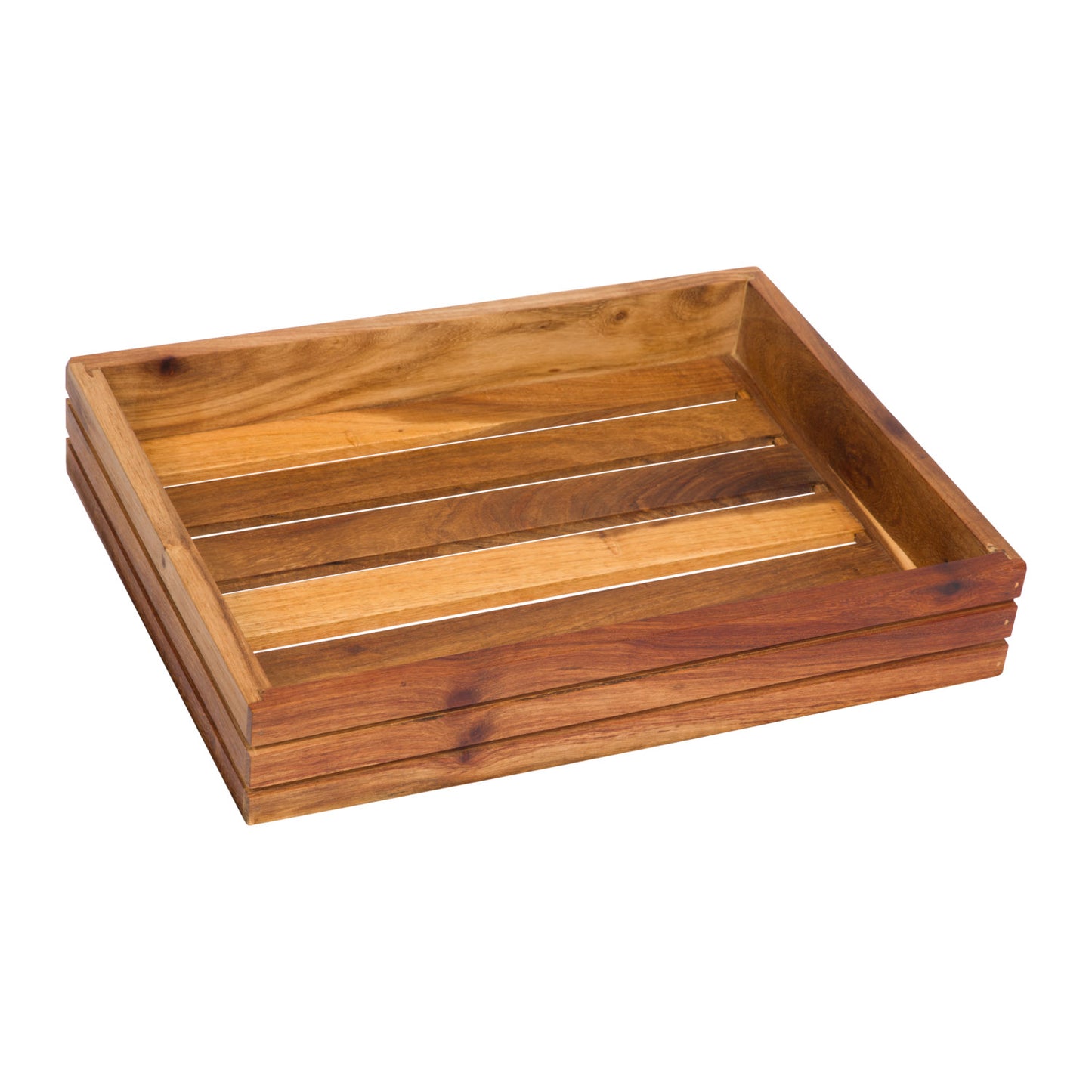 WOOD DISPLAY BASKET (400MM X 300MM x 70MM) INFINITI