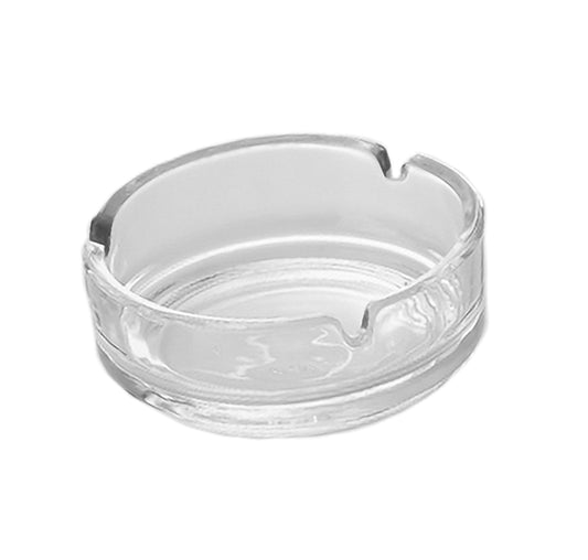 ASHTRAY CLUB ROUND - GLASS - 10.2CM (48 UNITS)