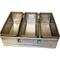 BREAD TRAY ALUSTEEL - THREE TRAY  354MM X 284MM X 115MM