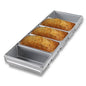 BREAD TRAY ALUSTEEL - FIVE TRAY 584 X 284 X 115 MM - 270MM X 100MM X 115MM PER BREAD PAN