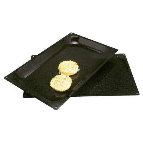 BAKING TRAY ENAMELLED - 535MM X 325MM X 20MM (BLACK)
