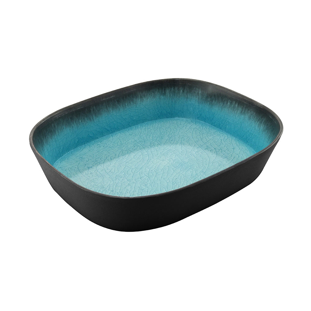 CAPSULE BOWL RECT (MED BLUE) - 325 X 265 X 65MM