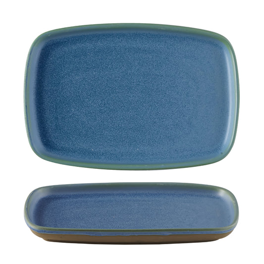 EMERGE - OSLO BLUE - RECTANGULAR PLATE - 22CM X 15CM (6 UNITS)