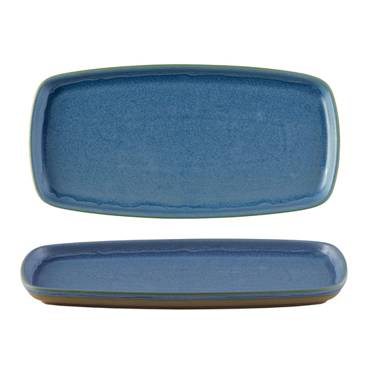 EMERGE - OSLO BLUE - RECTANGULAR PLATE - 30CM X 14.7CM (6 UNITS)