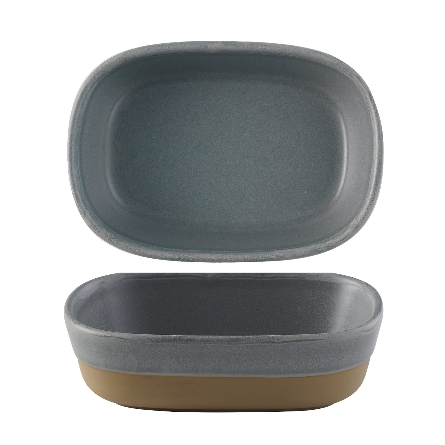 EMERGE - SEATTLE GREY - DEEP DISH - 500ML 17.30CM X 11.90CM X 5CM (6 UNITS)
