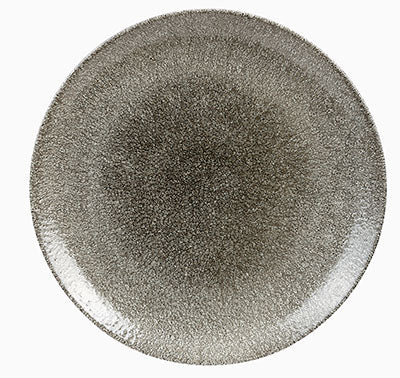 RAKU - QUARTZ BLACK - COUPE PLATE - 28.8CM (12 UNITS)