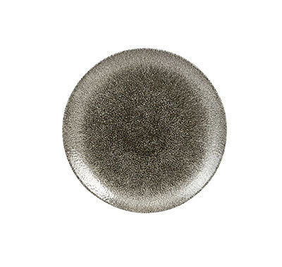 RAKU - QUARTZ BLACK - COUPE PLATE - 16.5CM (12 UNITS)