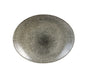 RAKU - QUARTZ BLACK - OVAL COUPE PLATE - 31.7CM X 25.5CM (12 UNITS)