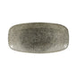 RAKU - QUARTZ BLACK - CHEFS' OBLONG PLATE - 35.5CM X 18.9CM (6 UNITS)