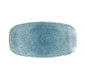 RAKU - TOPAZ BLUE - CHEFS' OBLONG PLATE - 35.5CM X 18.9CM (6 UNITS)