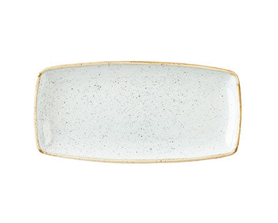 STONECAST - DUCK EGG BLUE - OBLONG PLATE - 29.5CM X 15CM (12 UNITS)