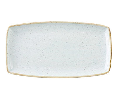 STONECAST - DUCK EGG BLUE - OBLONG PLATE - 35CM X 18.5CM (6 UNITS)