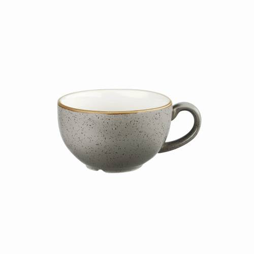 STONECAST - PEPPERCORN GREY - CAPPUCCINO SAUCER - 15.6CM (12 UNITS)