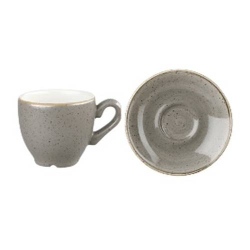 STONECAST - PEPPERCORN GREY - ESPRESSO SAUCER - 11.8CM (12 UNITS)