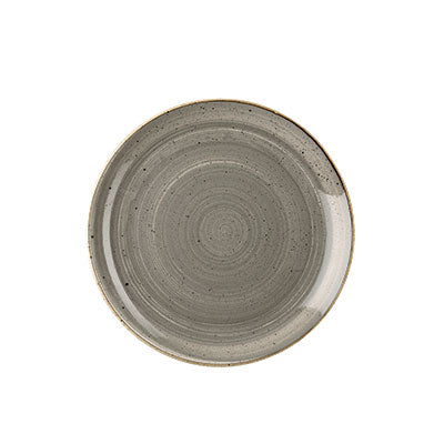 STONECAST - PEPPERCORN GREY - COUPE PLATE - 16.5CM (12 UNITS)
