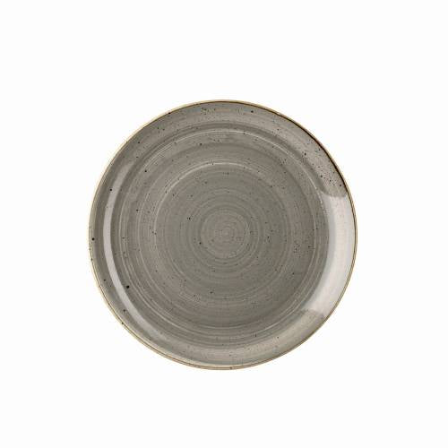 STONECAST - PEPPERCORN GREY - COUPE PLATE - 21.7CM (12 UNITS)