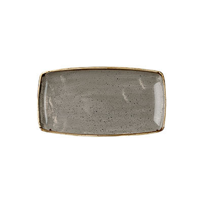 STONECAST - PEPPERCORN GREY - OBLONG PLATE - 29.5CM X 15CM (12 UNITS)