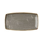 STONECAST - PEPPERCORN GREY - OBLONG PLATE - 35CM X 18.5CM (6 UNITS)