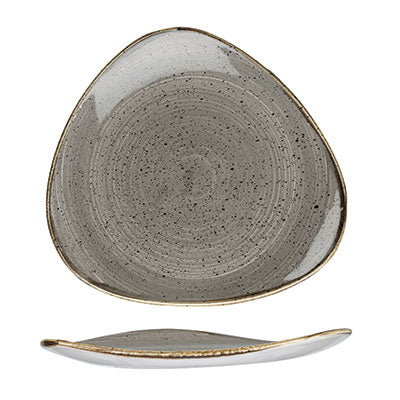 STONECAST - PEPPERCORN GREY - TRIANGLE PLATE - 31.1CM (6 UNITS)