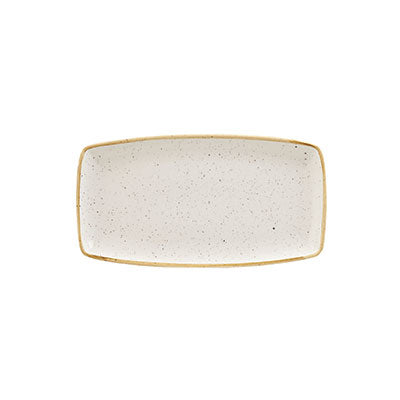 STONECAST - BARLEY WHITE - OBLONG PLATE - 29.5CM X 15CM (12 UNITS)