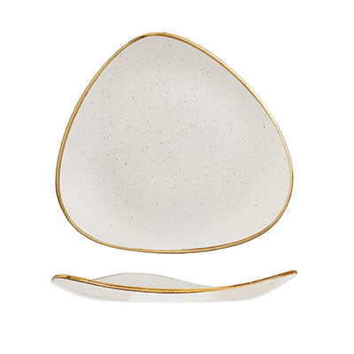 STONECAST - BARLEY WHITE - TRIANGLE PLATE - 31.1CM (6 UNITS)