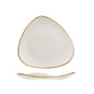 STONECAST - BARLEY WHITE - TRIANGLE PLATE - 19.2CM (12 UNITS)