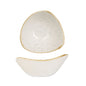 STONECAST - BARLEY WHITE - TRIANGLE BOWL - 15.3CM (12 UNITS)