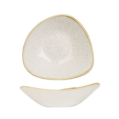 STONECAST - BARLEY WHITE - TRIANGLE BOWL - 23.5CM (12 UNITS)