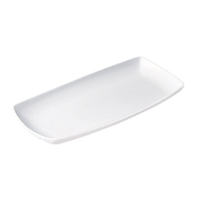 X SQUARED - WHITE - OBLONG PLATE - 29CM X 15CM (12 UNITS)