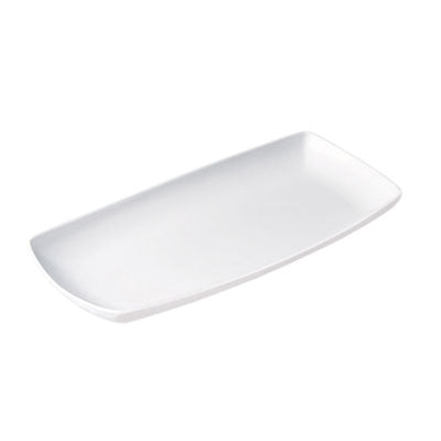 X SQUARED - WHITE - OBLONG PLATE - 35CM X 18CM (6 UNITS)