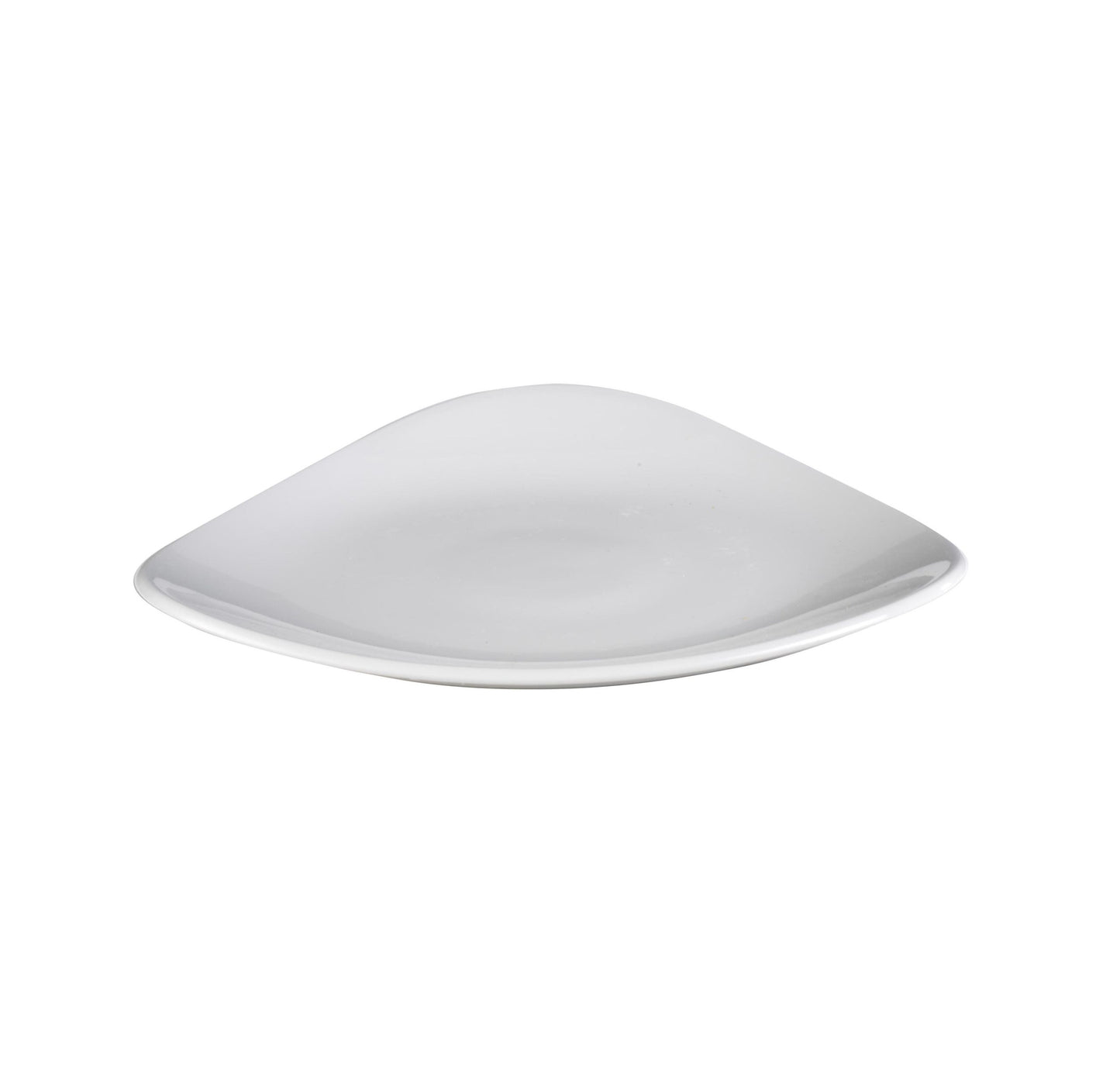 LOTUS - WHITE - TRIANGLE PLATE - 26CM (12 UNITS)